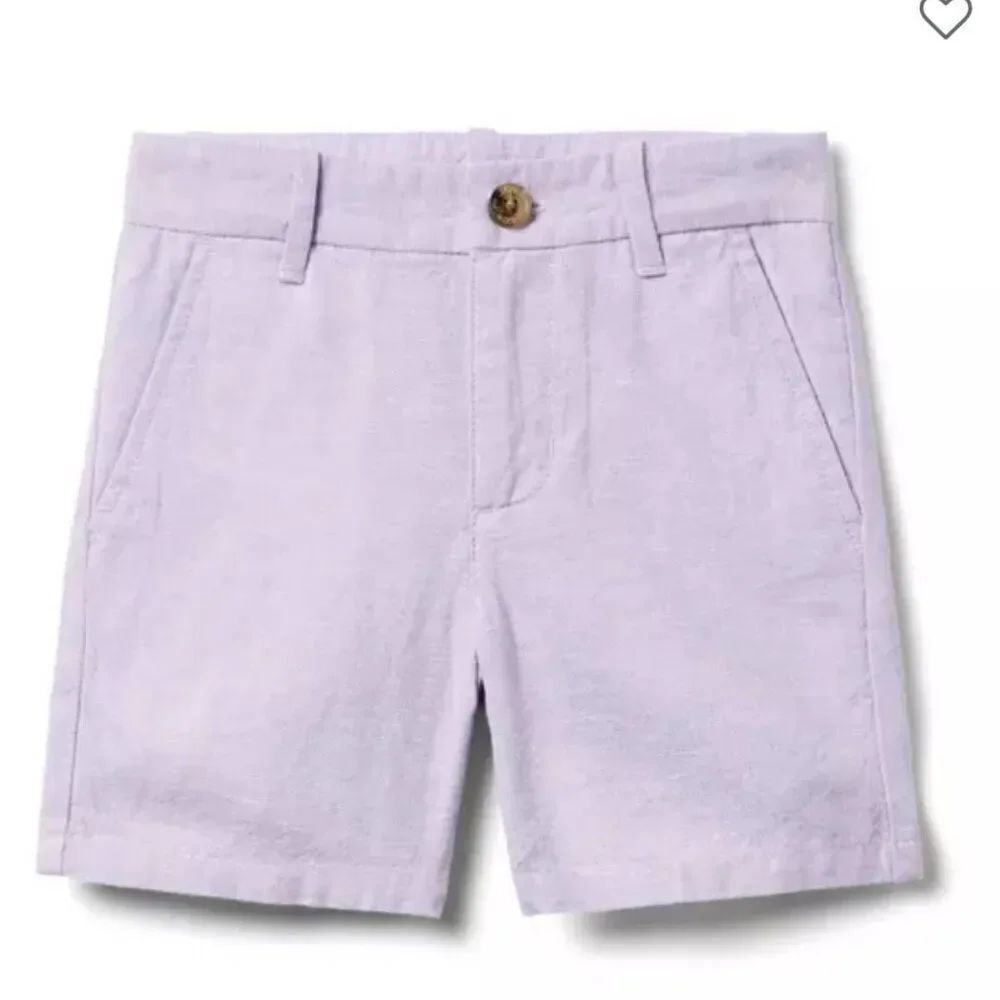 Janie and Jack 100049170 Boy Orchid Breeze Linen-Cotton Short  NWT